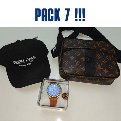 Pack مميز 4 في 1 ™ (صاكوشة+ساعة+خاتم+كاسكيطة)
